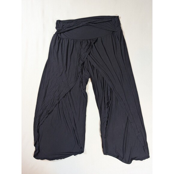 Womens Athleta Release Pant Black Plus Size 2X Yoga Tulip Hem Flowy Athleisure - Picture 2 of 8